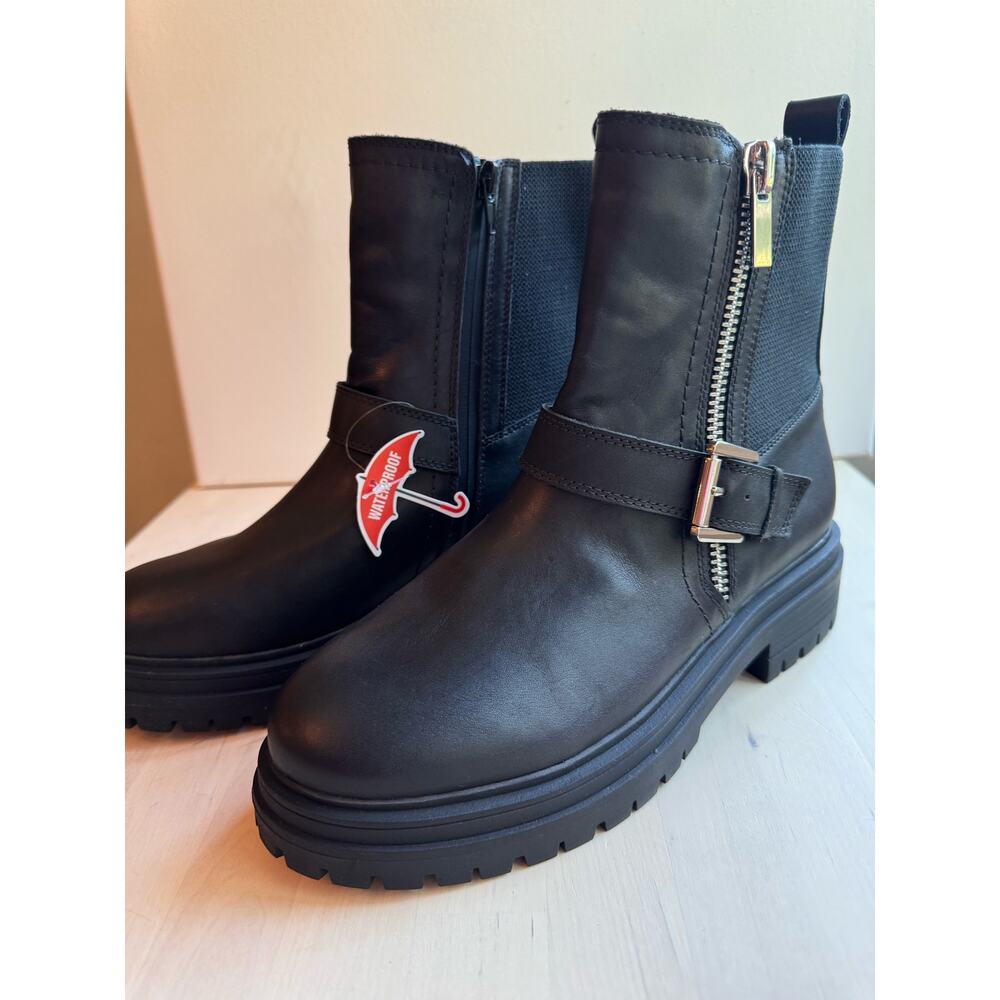 Blondo Gatwick Waterproof Comfort Booties Black Ankle Boots Women Size 9 - Picture 9 of 12